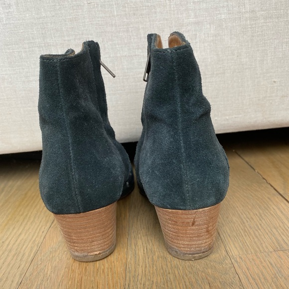 Isabel Marant Dicker Suede Boots Black 38 - Picture 2 of 5